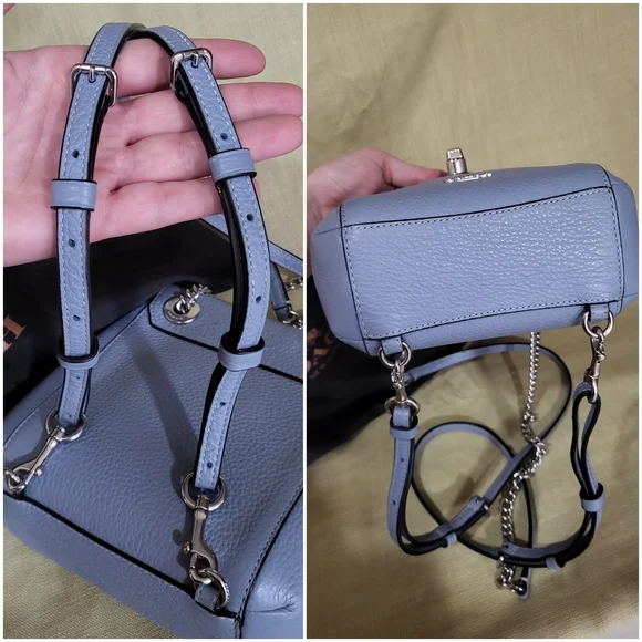 COACH Pebble Convertible Backpack Purse - Picture 5 of 9